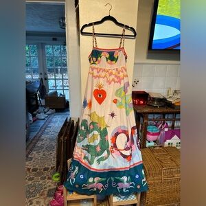Summer Print Flowy Boho Dress size Medium